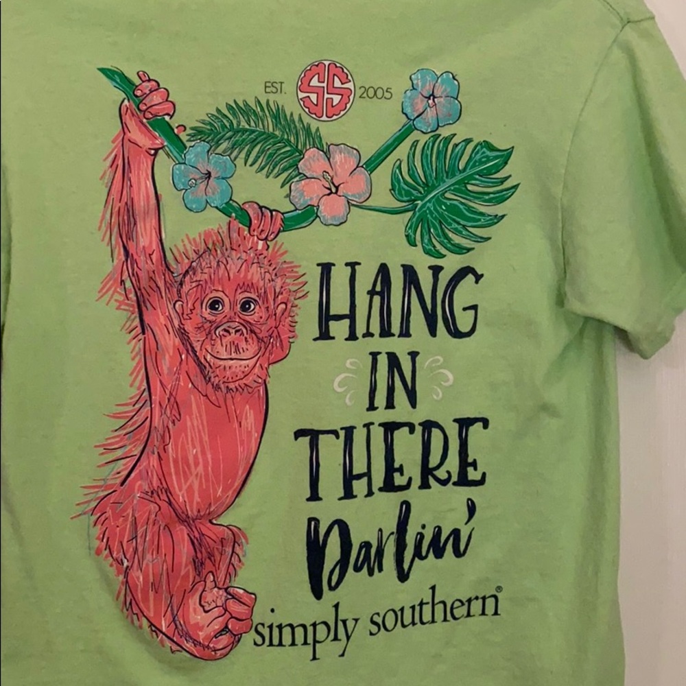 Simply Southern Monkey Tshirt 🐒